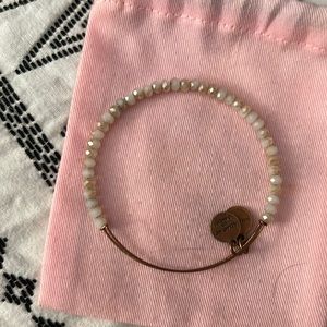Cream and gold bangle